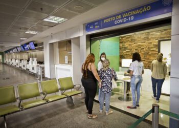 DF: Ponto de vacinação do aeroporto de Brasília já está funcionando